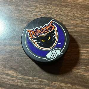Vintage Philadelphia Phantoms AHL Hockey Puck - Official Souvenir Logo Puck